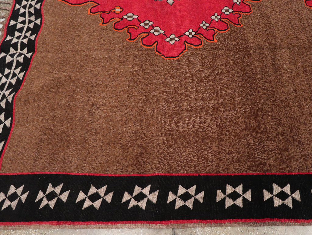 Vintage Turkish Anatolian Tribal Room Size Carpet, No.31420 - Gss