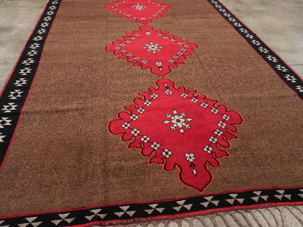 Vintage Turkish Anatolian Tribal Room Size Carpet, No.31420 - Gss