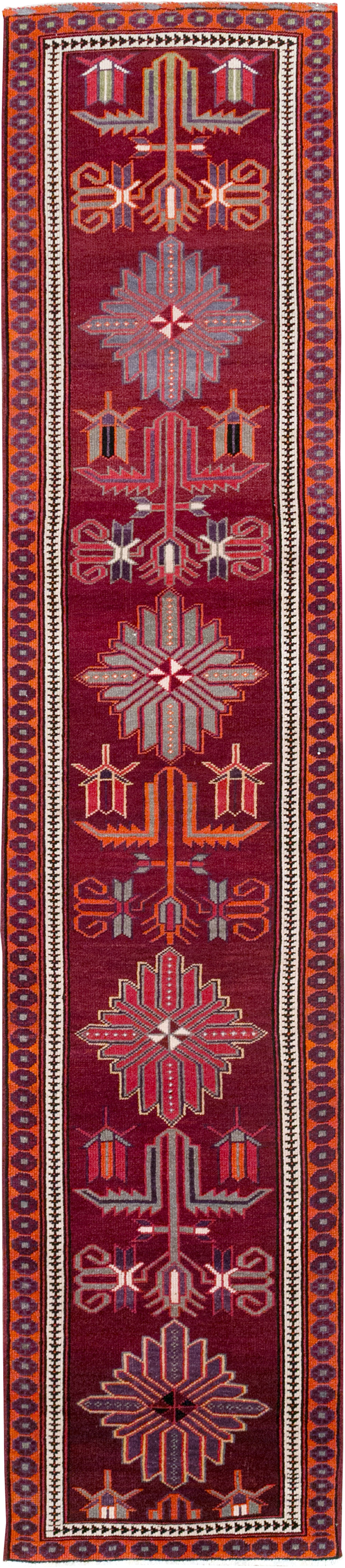 Vintage Turkish Anatolian Tribal Runner (Pair: 1 of 2), No.31421 - Gss