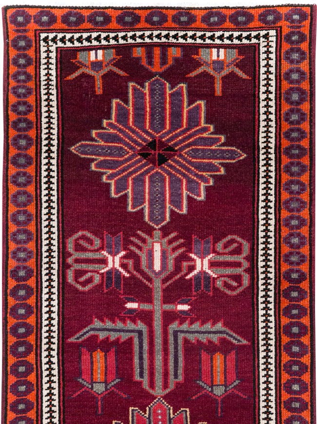 Vintage Turkish Anatolian Tribal Runner (Pair: 1 of 2), No.31421 - Gss