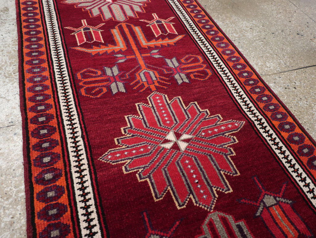 Vintage Turkish Anatolian Tribal Runner (Pair: 1 of 2), No.31421 - Gss