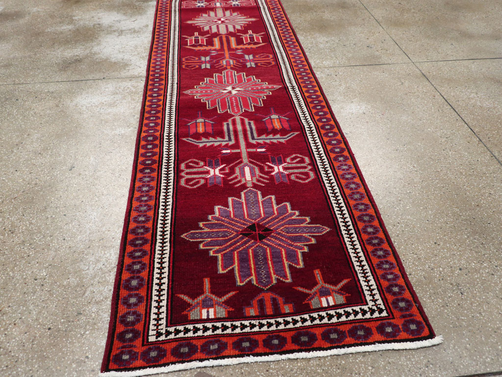 Vintage Turkish Anatolian Tribal Runner (Pair: 1 of 2), No.31421 - Gss