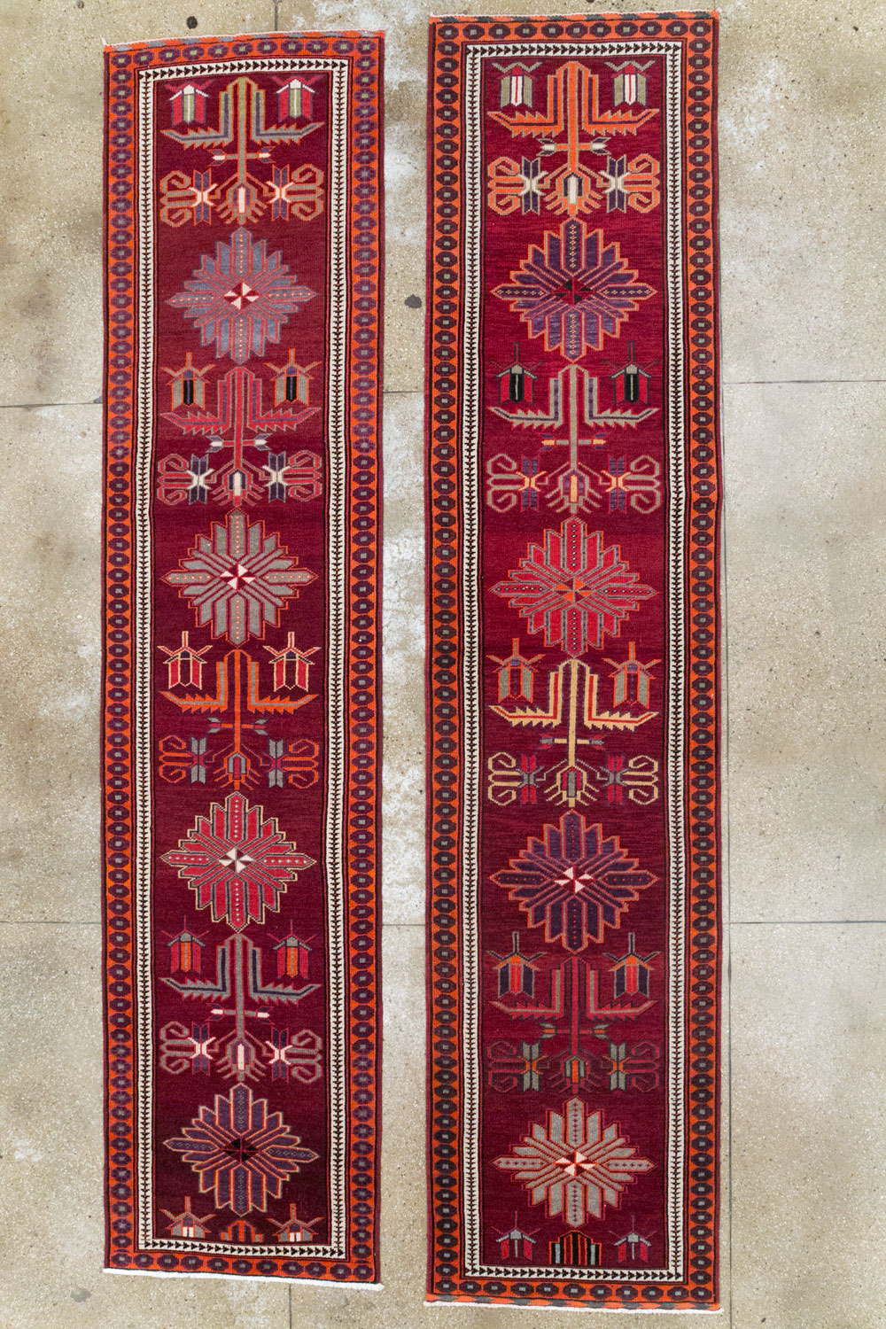 Vintage Turkish Anatolian Tribal Runner (Pair: 1 of 2), No.31421 - Gss