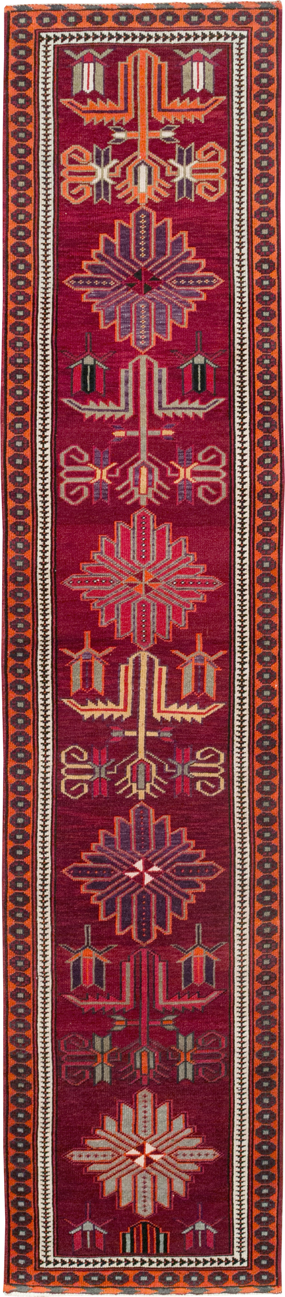 Vintage Turkish Anatolian Tribal Runner (Pair: 2 of 2), No.31422 - Gss