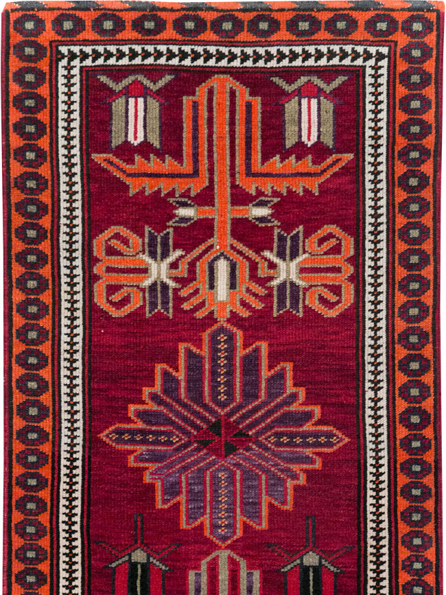 Vintage Turkish Anatolian Tribal Runner (Pair: 2 of 2), No.31422 - Gss