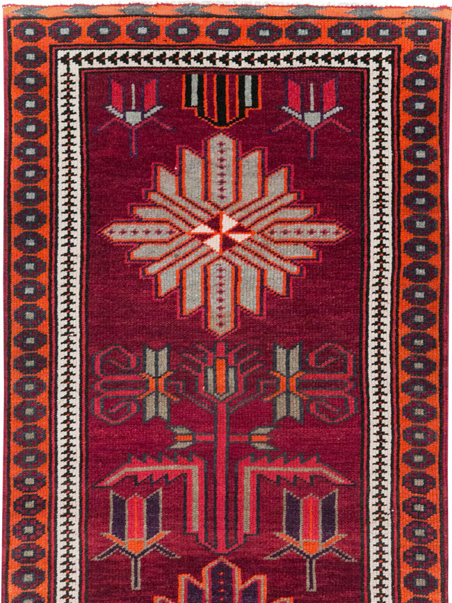 Vintage Turkish Anatolian Tribal Runner (Pair: 2 of 2), No.31422 - Gss