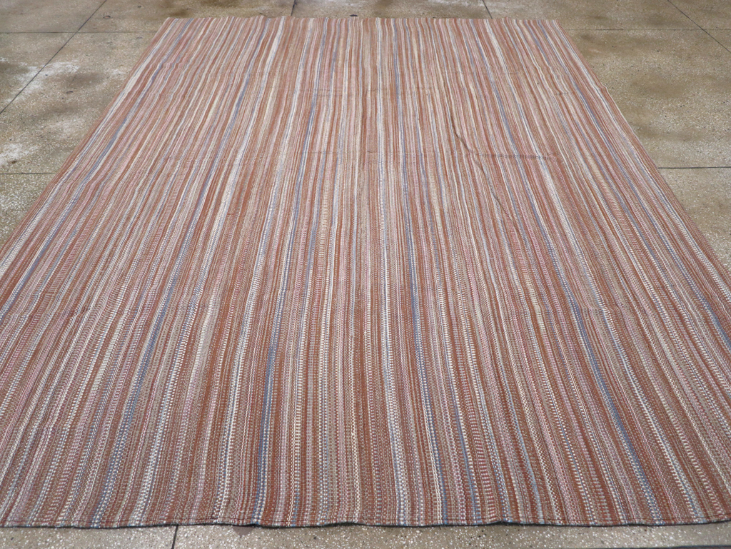 Modern Turkish Flatweave Room Size Carpet, No.31425 - Gss
