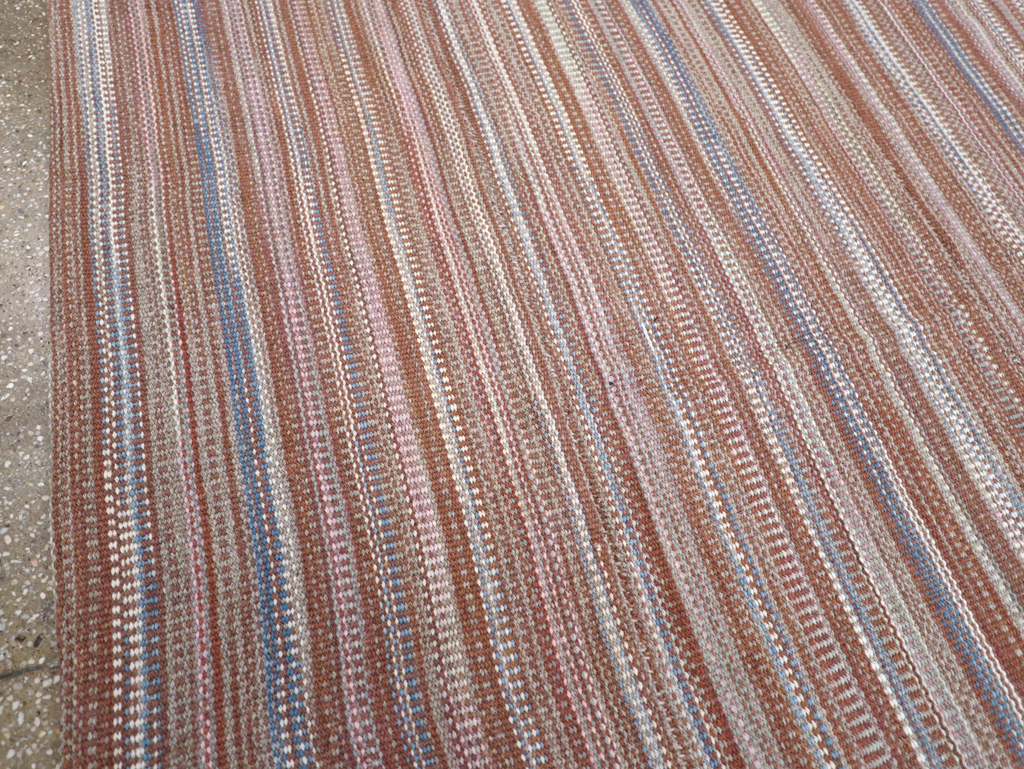 Modern Turkish Flatweave Room Size Carpet, No.31425 - Gss