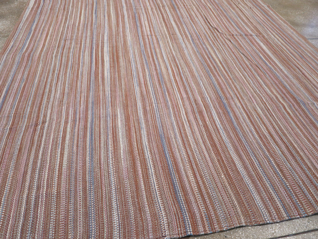 Modern Turkish Flatweave Room Size Carpet, No.31425 - Gss