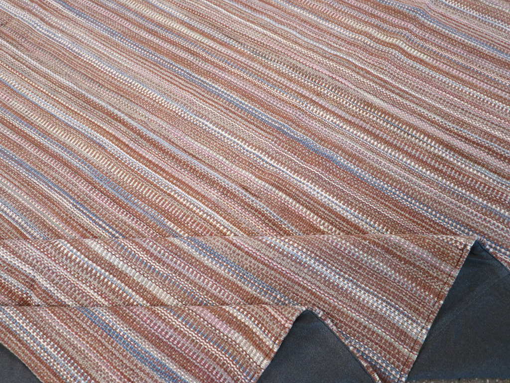 Modern Turkish Flatweave Room Size Carpet, No.31425 - Gss