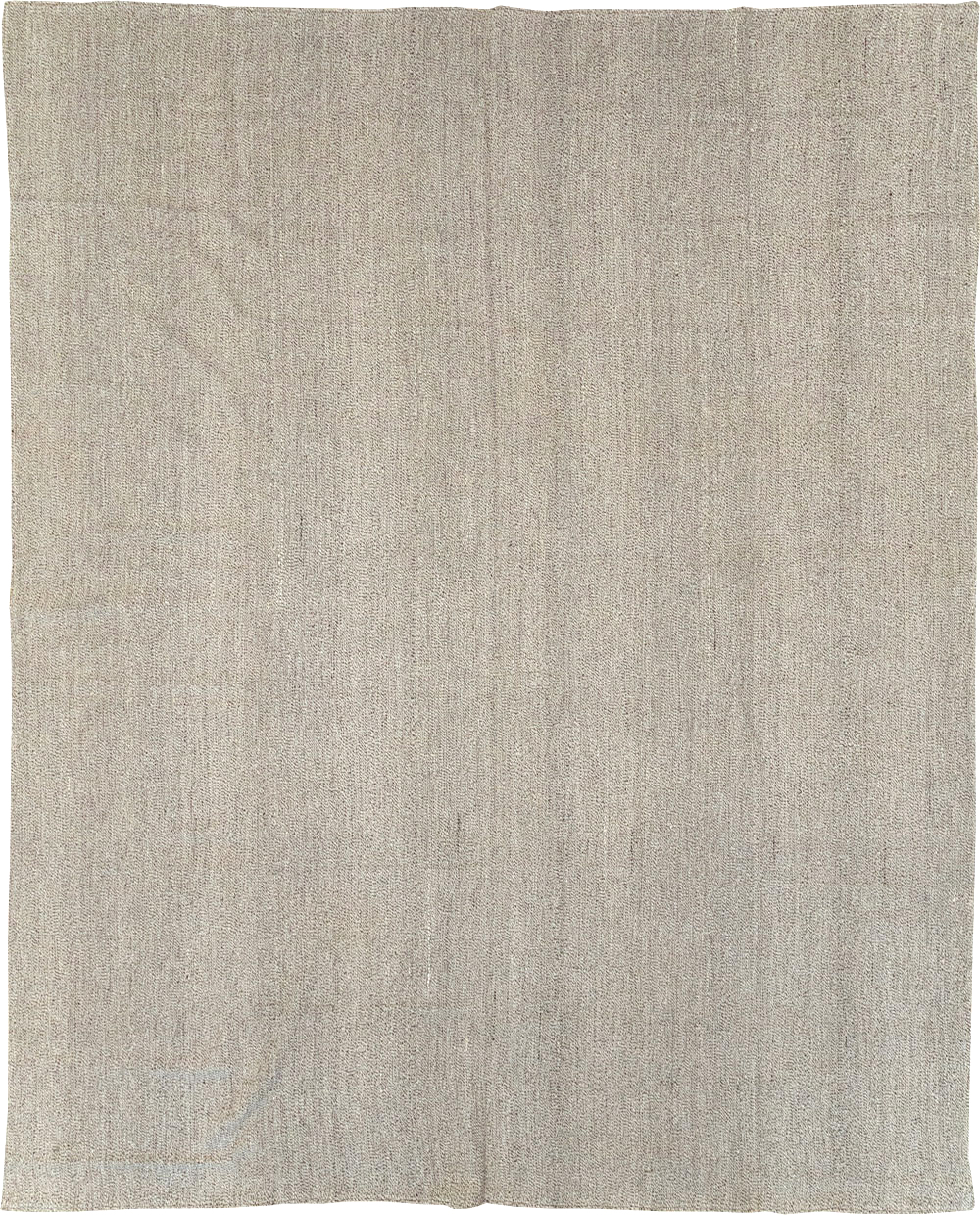 Vintage Turkish Flatweave Kilim Room Size Carpet, No.31428 - Gss