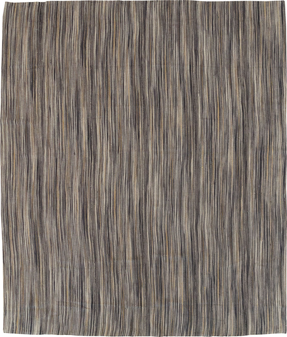 Modern Turkish Flatweave Room Size Carpet, No.31432 - Gss