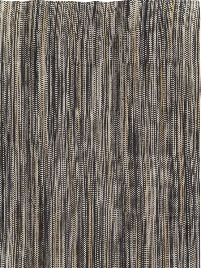 Modern Turkish Flatweave Room Size Carpet, No.31432 - Gss