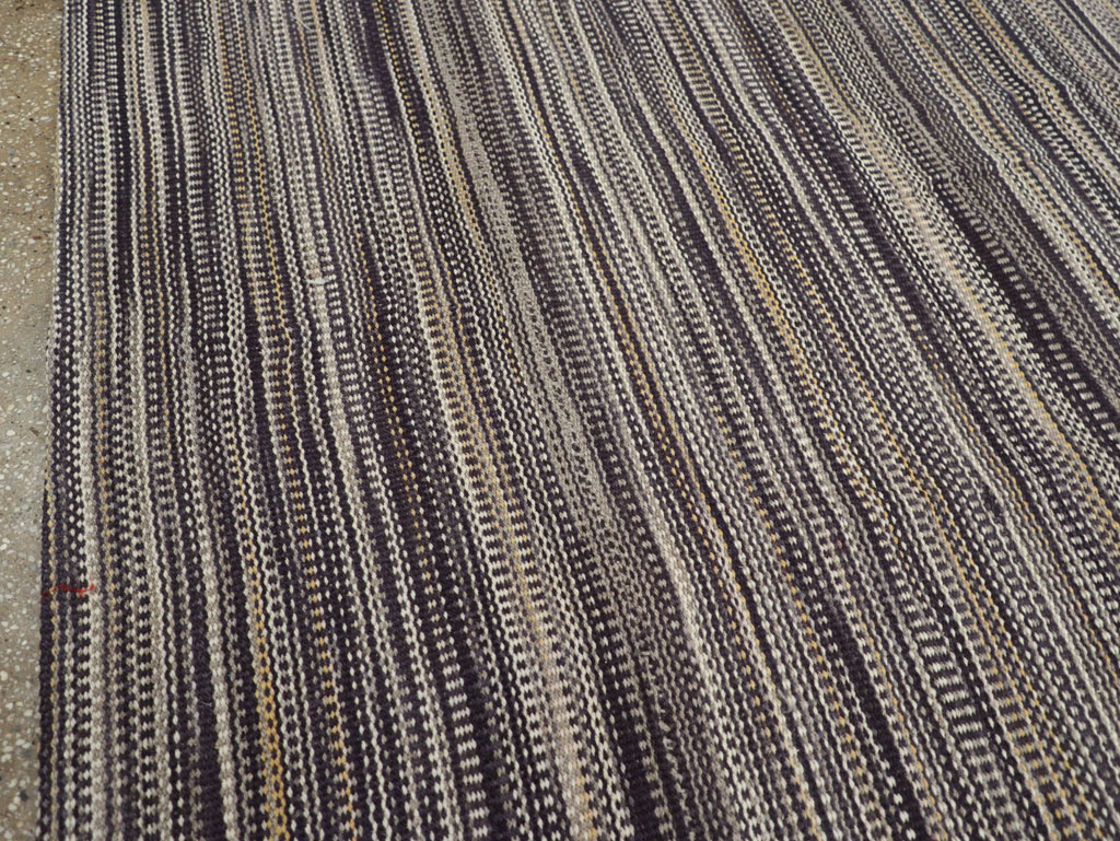 Modern Turkish Flatweave Room Size Carpet, No.31432 - Gss