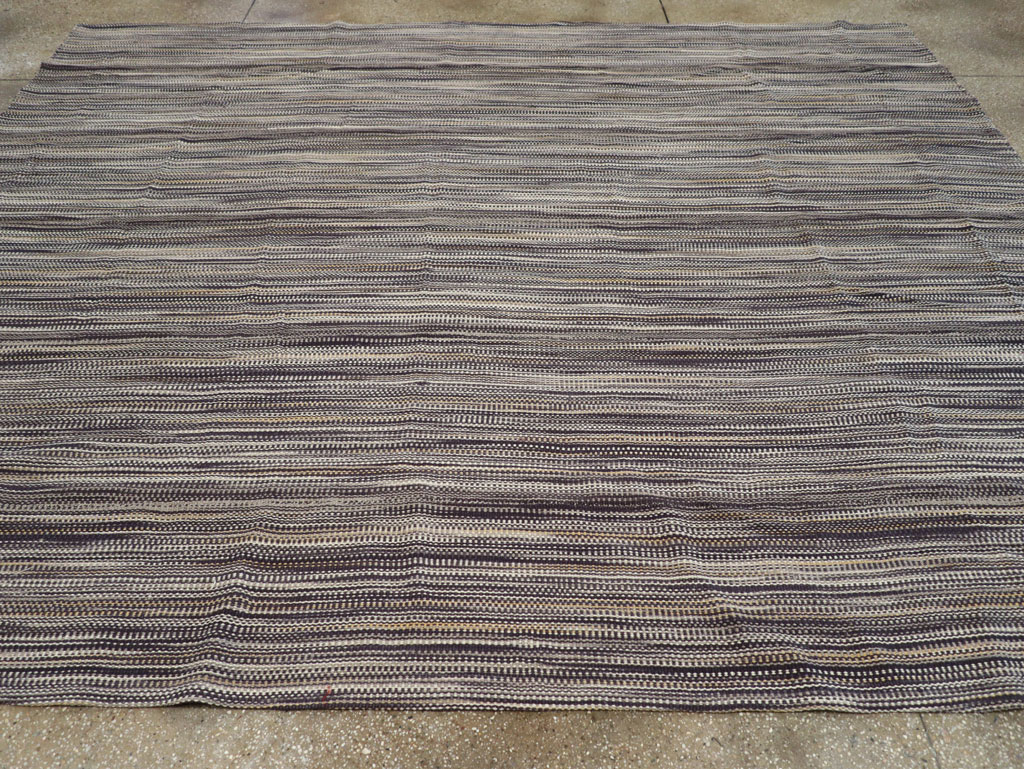 Modern Turkish Flatweave Room Size Carpet, No.31432 - Gss