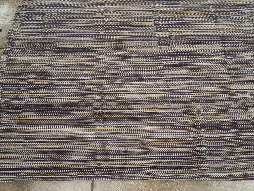 Modern Turkish Flatweave Room Size Carpet, No.31432 - Gss