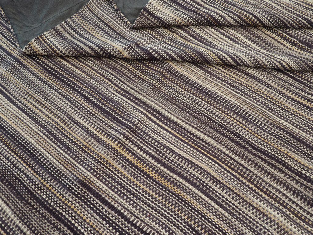 Modern Turkish Flatweave Room Size Carpet, No.31432 - Gss