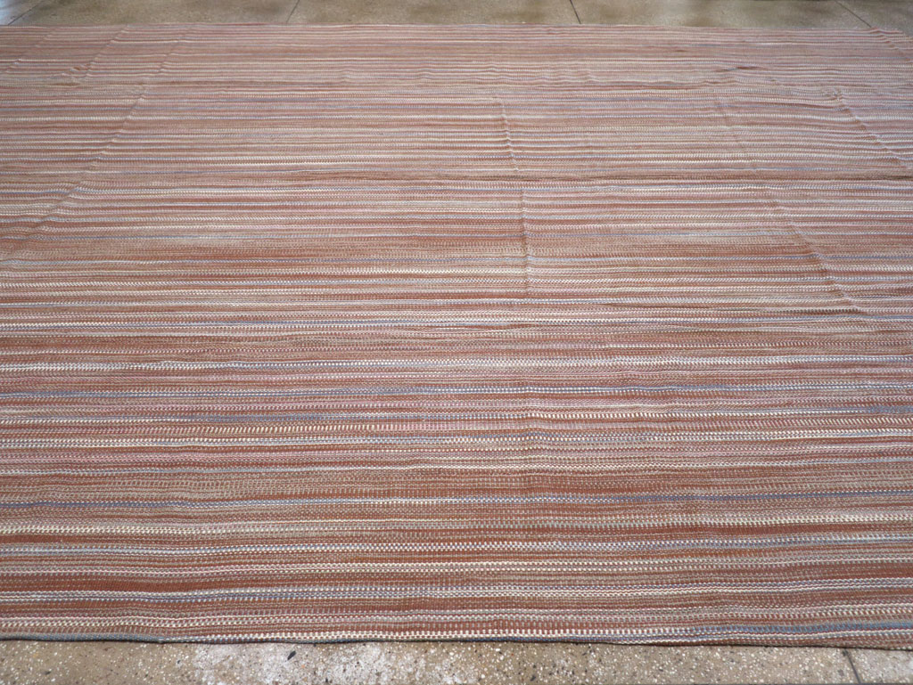Modern Turkish Flatweave Large Carpet, No.31433 - Gss