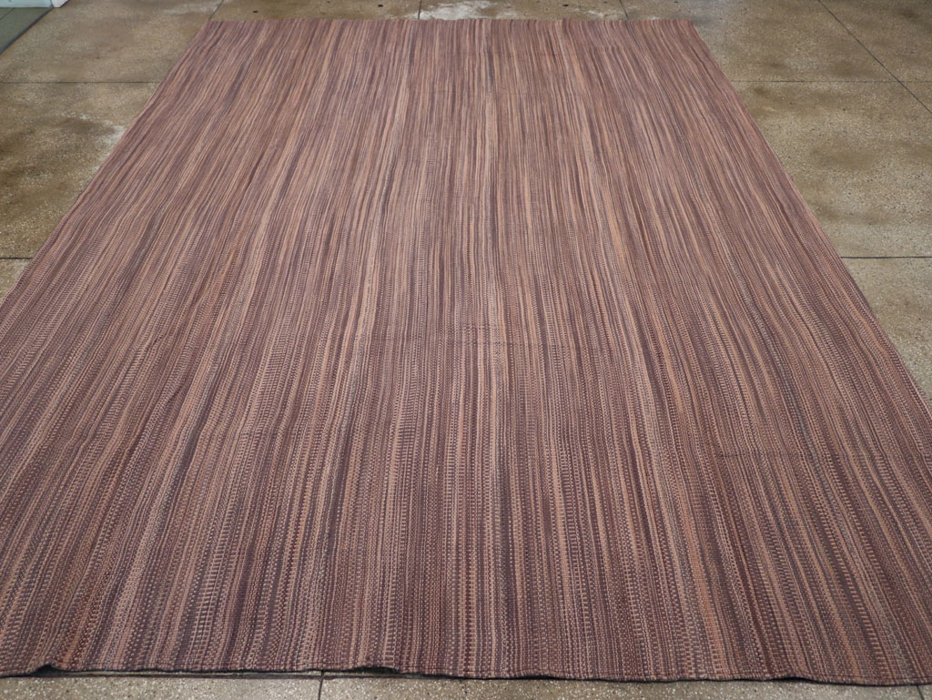 Modern Turkish Flatweave Room Size Carpet, No.31434 - Gss