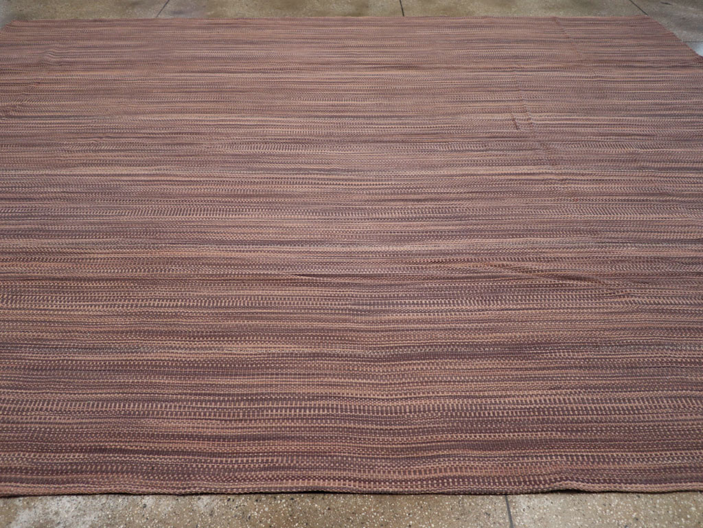 Modern Turkish Flatweave Room Size Carpet, No.31434 - Gss