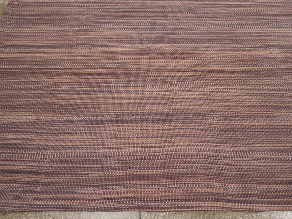 Modern Turkish Flatweave Room Size Carpet, No.31434 - Gss