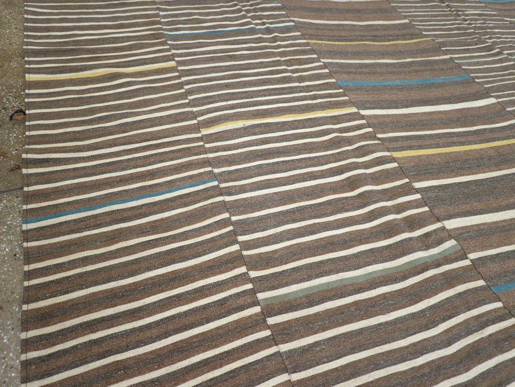 Modern Turkish Flatweave Large Room Size Carpet, No.31435 - Gss