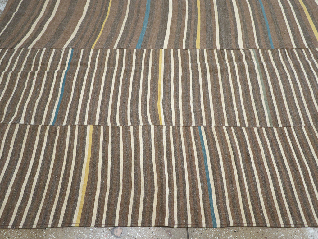 Modern Turkish Flatweave Large Room Size Carpet, No.31435 - Gss