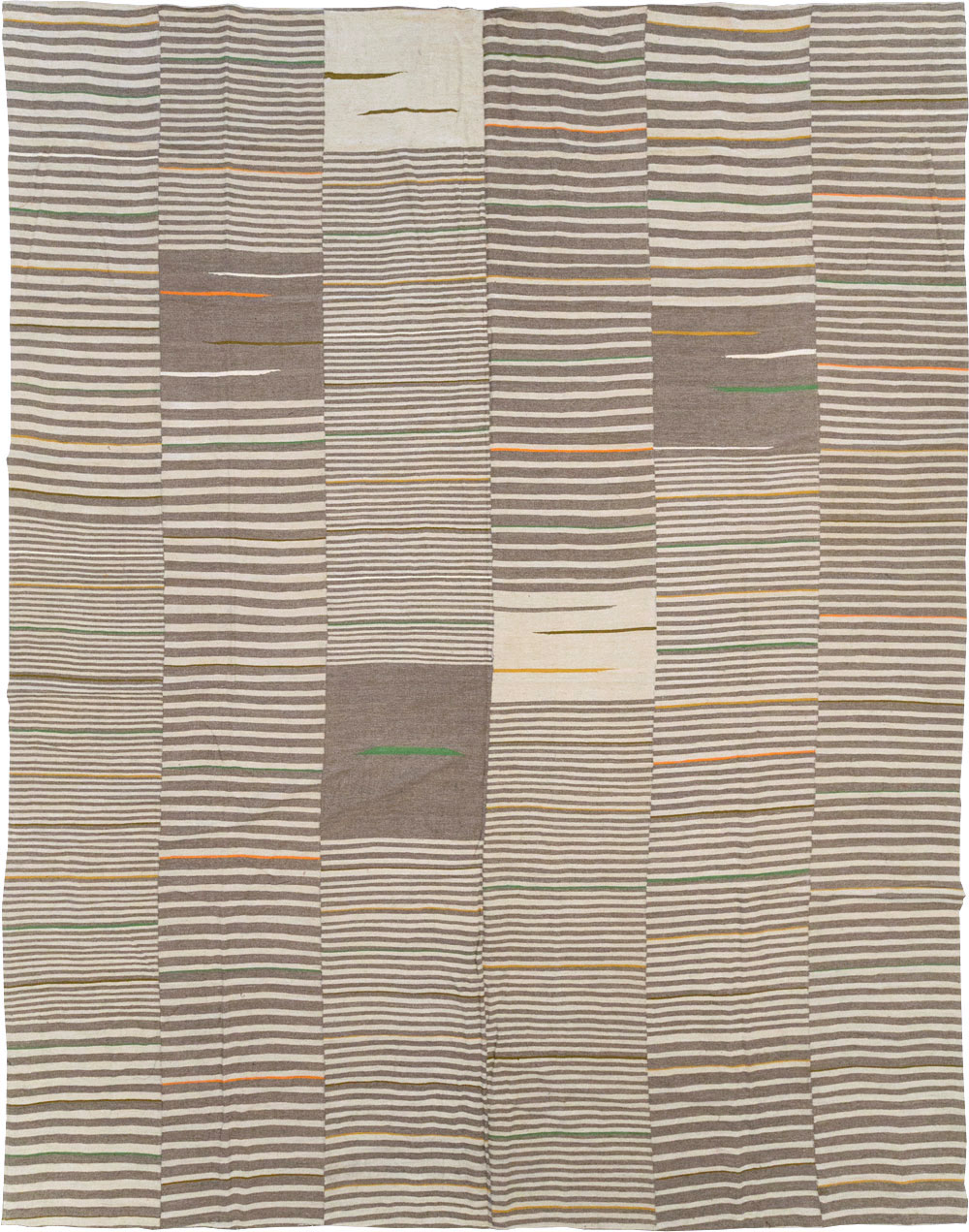 Modern Turkish Flatweave Large Room Size Carpet, No.31436 - Gss