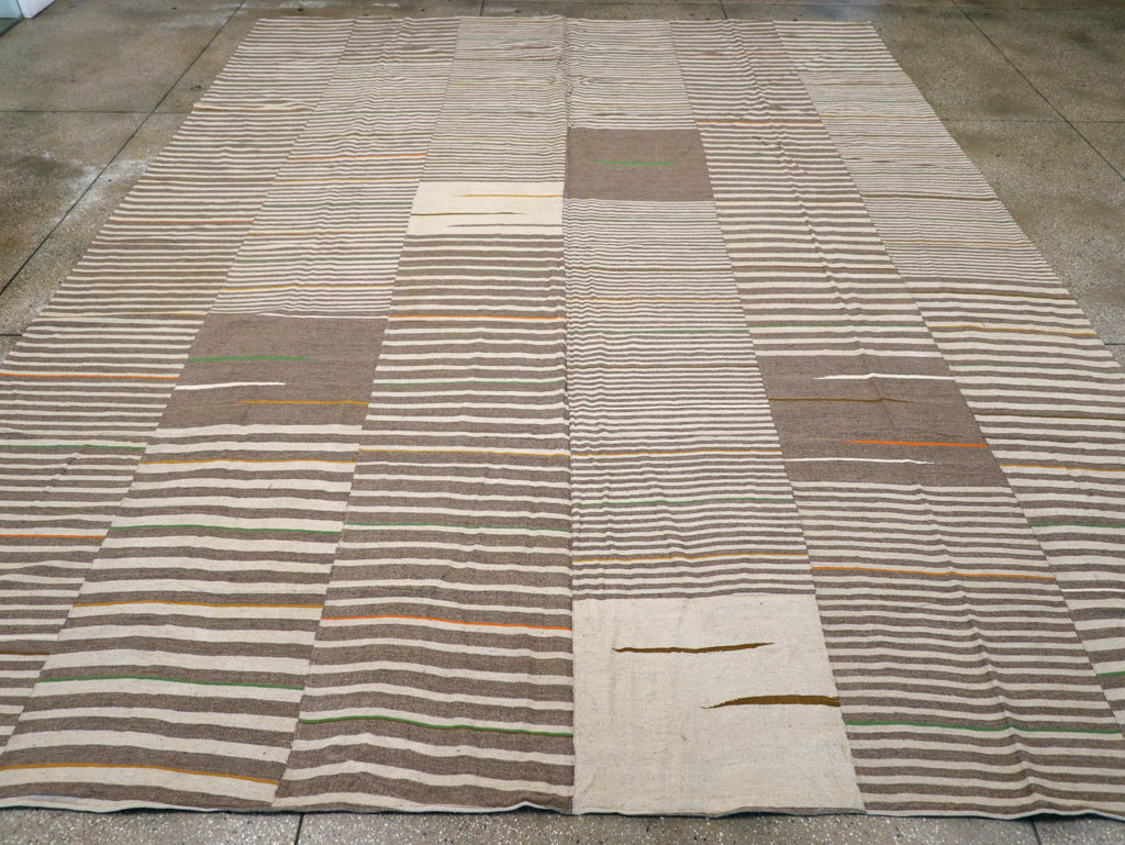 Modern Turkish Flatweave Large Room Size Carpet, No.31436 - Gss