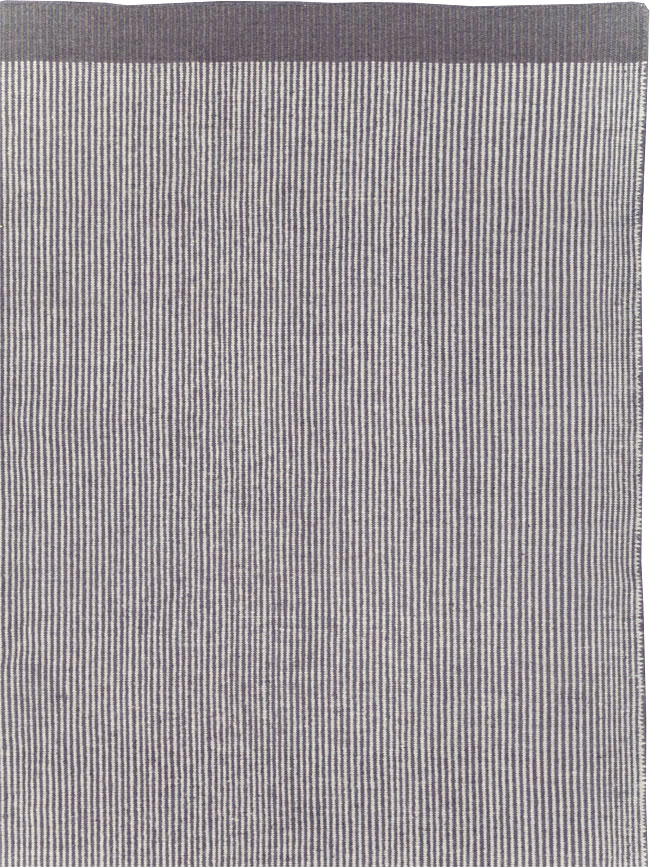 Contemporary Turkish Flatweave Room Size Carpet, No.31447 - Gss