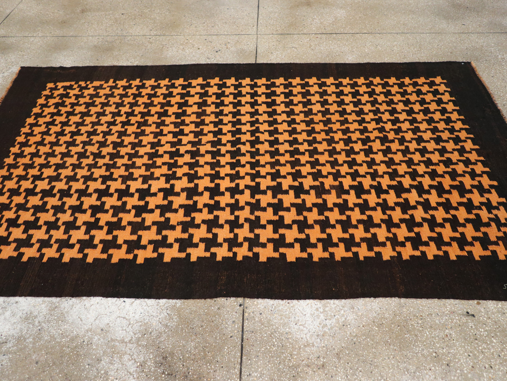 Vintage Moroccan Flatweave Gallery Rug, No.31448 - Gss