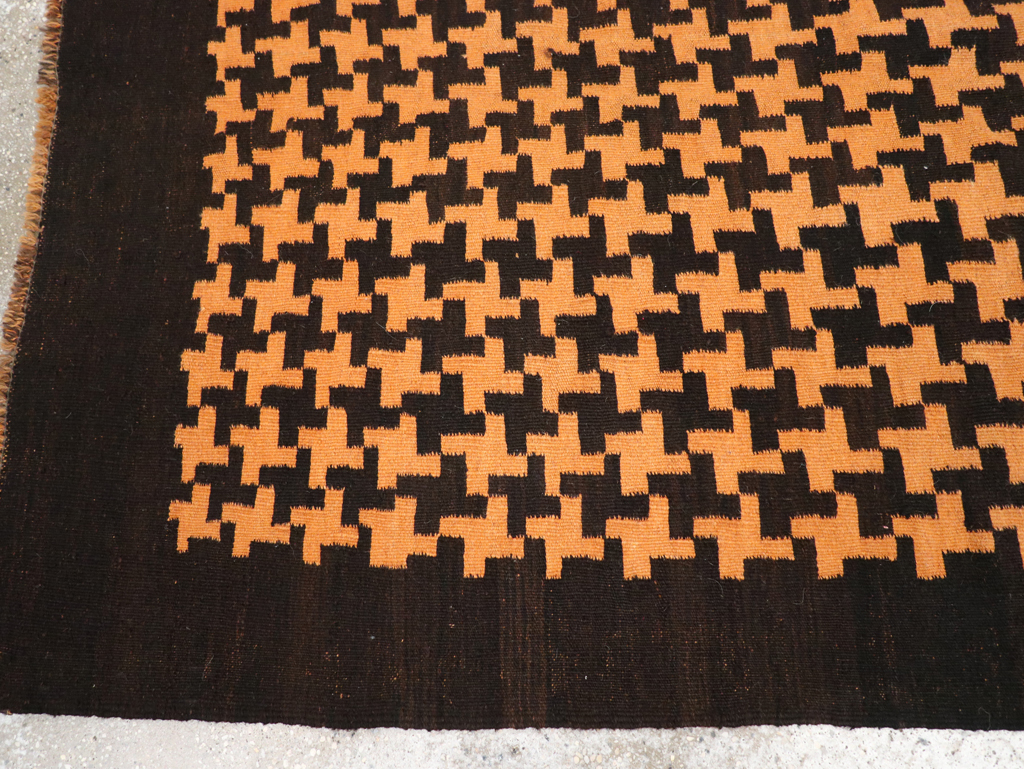 Vintage Moroccan Flatweave Gallery Rug, No.31448 - Gss