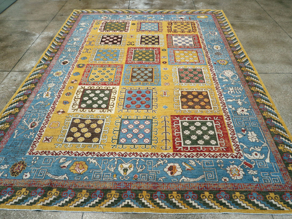 Modern East Turkestan Khotan Room Size Carpet, No.31455 - Gss