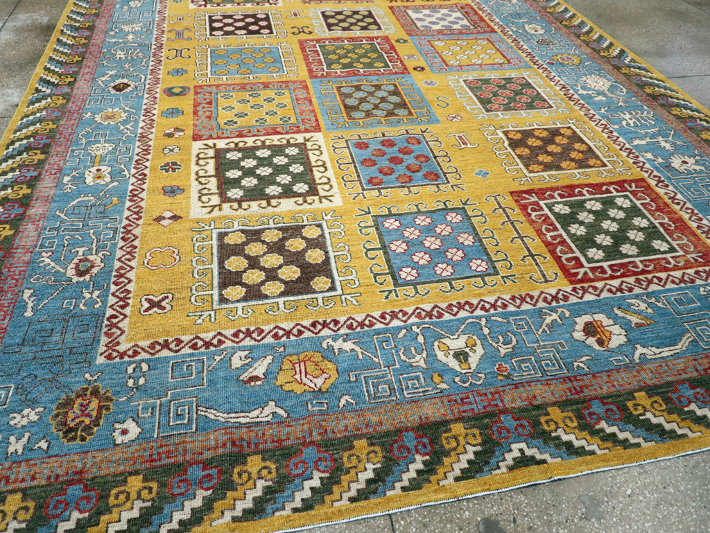 Modern East Turkestan Khotan Room Size Carpet, No.31455 - Gss