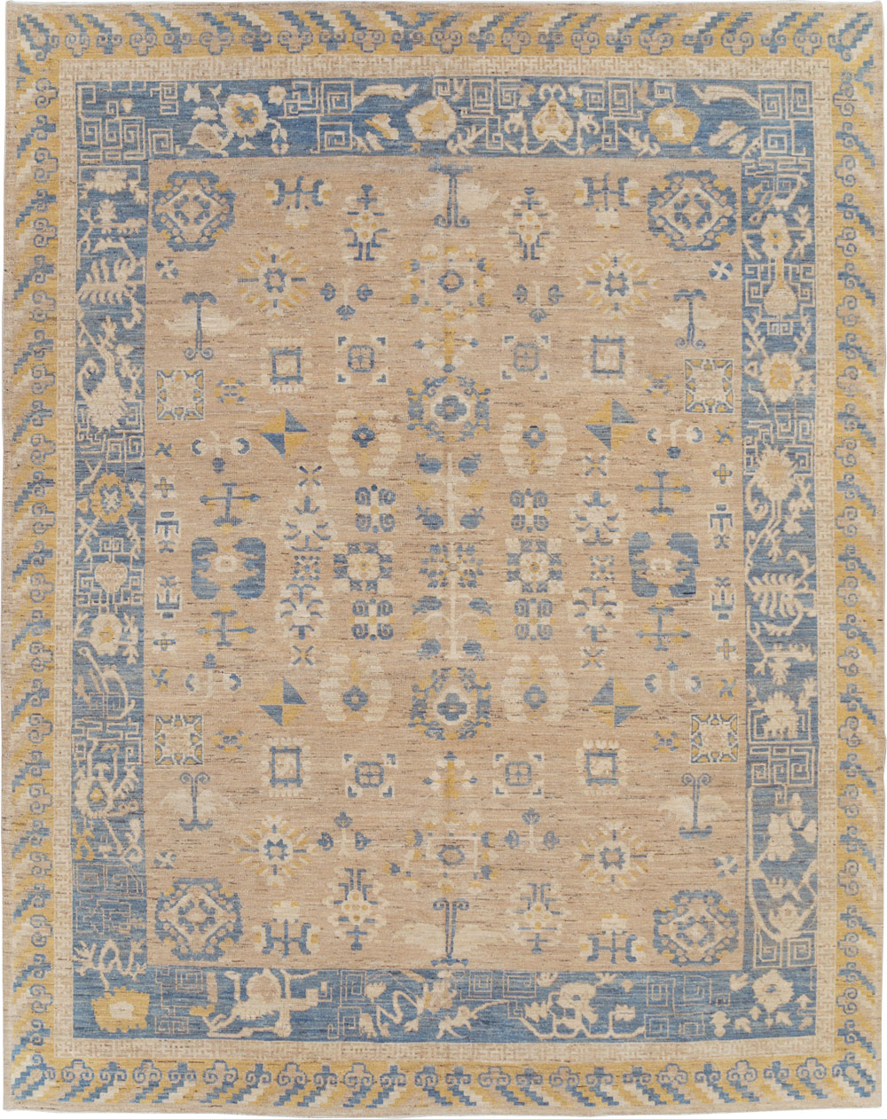 Modern East Turkestan Khotan Room Size Carpet, No.31458 - Gss