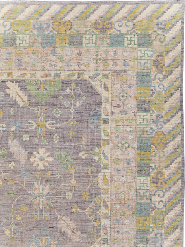 Modern East Turkestan Khotan Room Size Carpet, No.31460 - Gss