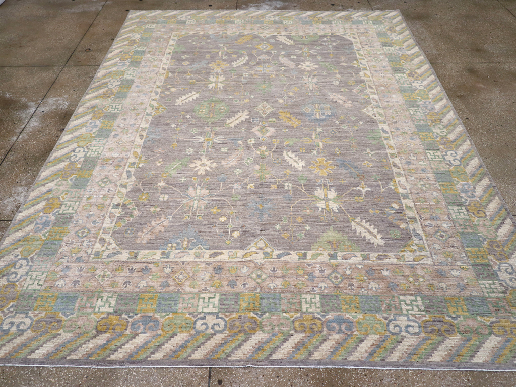 Modern East Turkestan Khotan Room Size Carpet, No.31460 - Gss