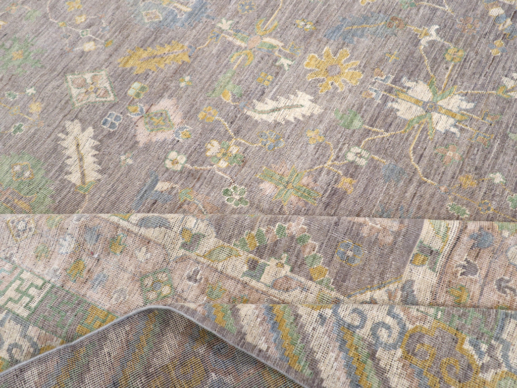 Modern East Turkestan Khotan Room Size Carpet, No.31460 - Gss