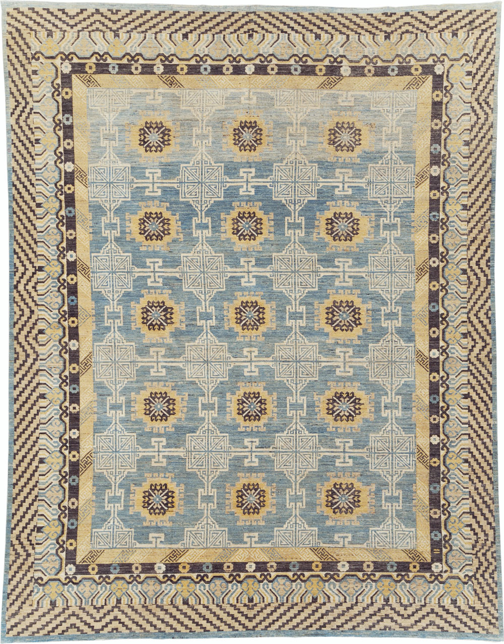 Modern East Turkestan Khotan Room Size Carpet, No.31461 - Gss