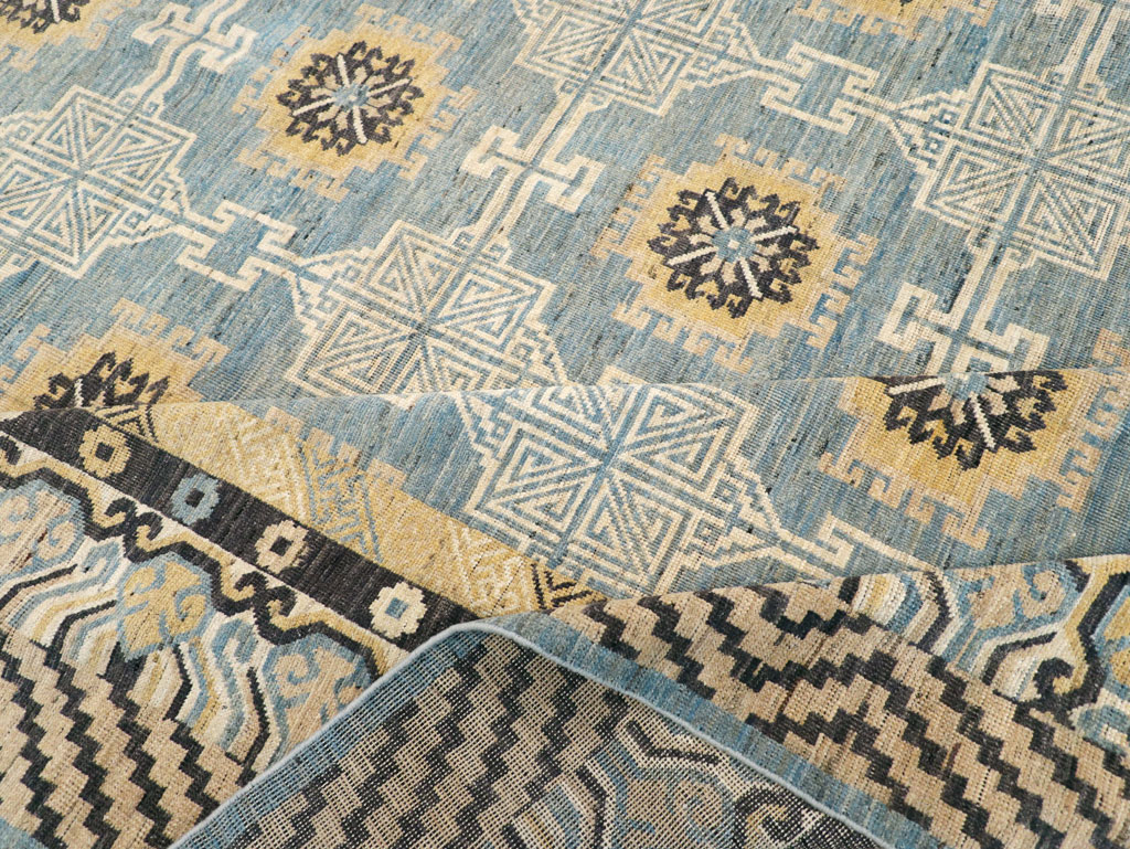 Modern East Turkestan Khotan Room Size Carpet, No.31461 - Gss