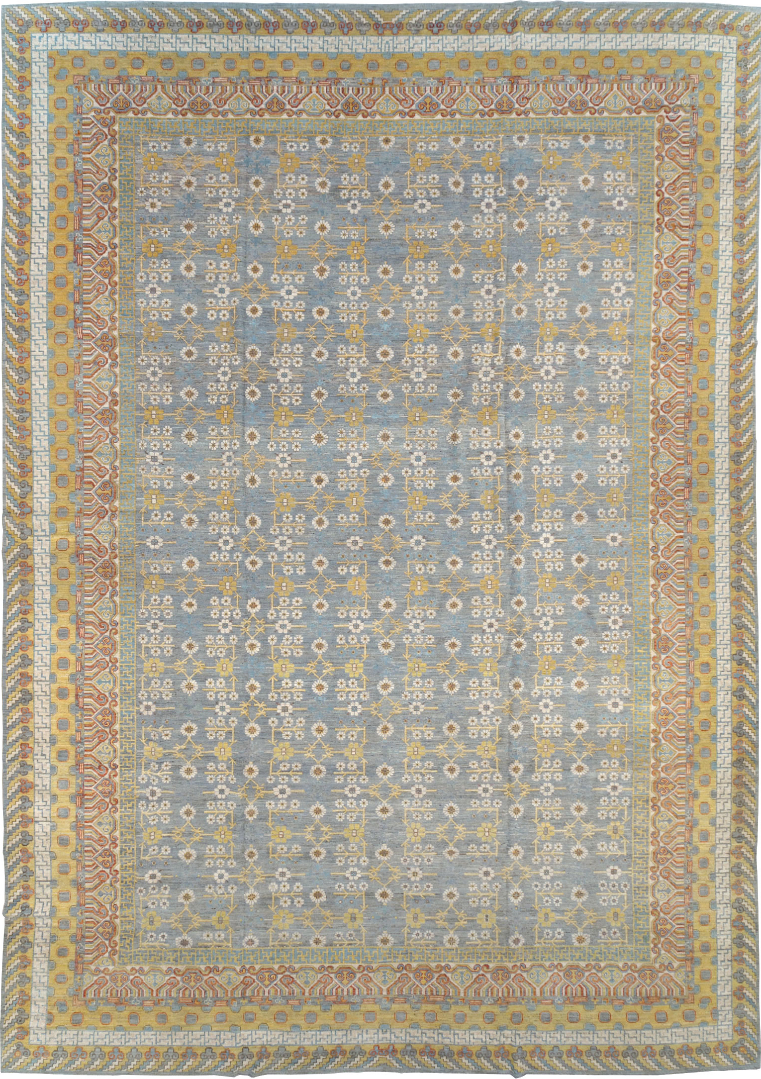 Contemporary East Turkestan Khotan Oversize Carpet, No.31462 - Gss