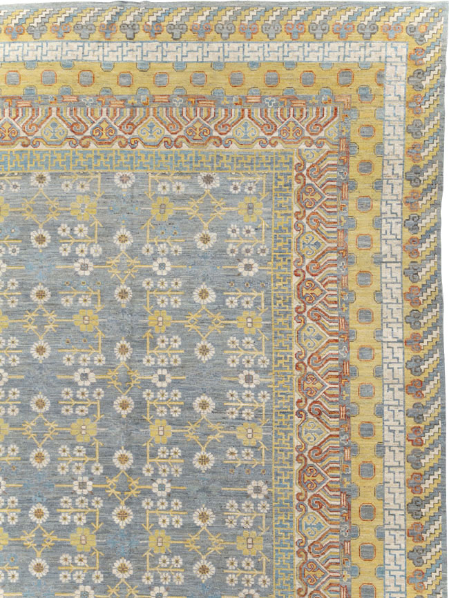 Contemporary East Turkestan Khotan Oversize Carpet, No.31462 - Gss