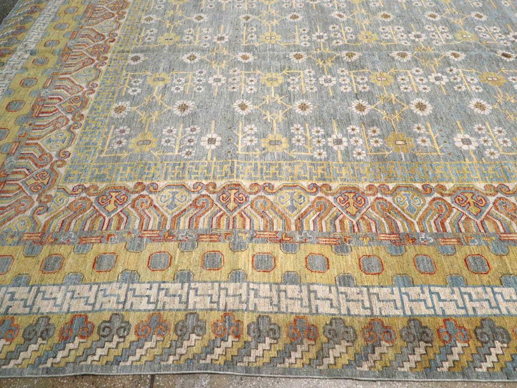 Contemporary East Turkestan Khotan Oversize Carpet, No.31462 - Gss