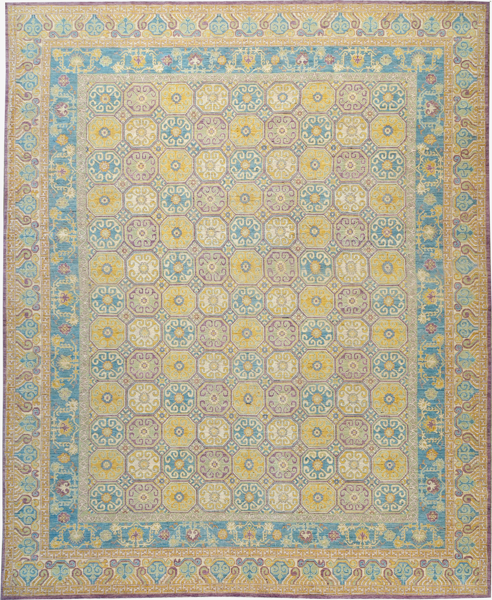 Modern East Turkestan Khotan Oversize Carpet, No.31463 - Gss