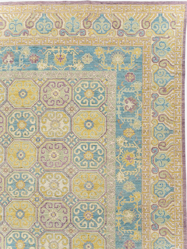 Modern East Turkestan Khotan Oversize Carpet, No.31463 - Gss