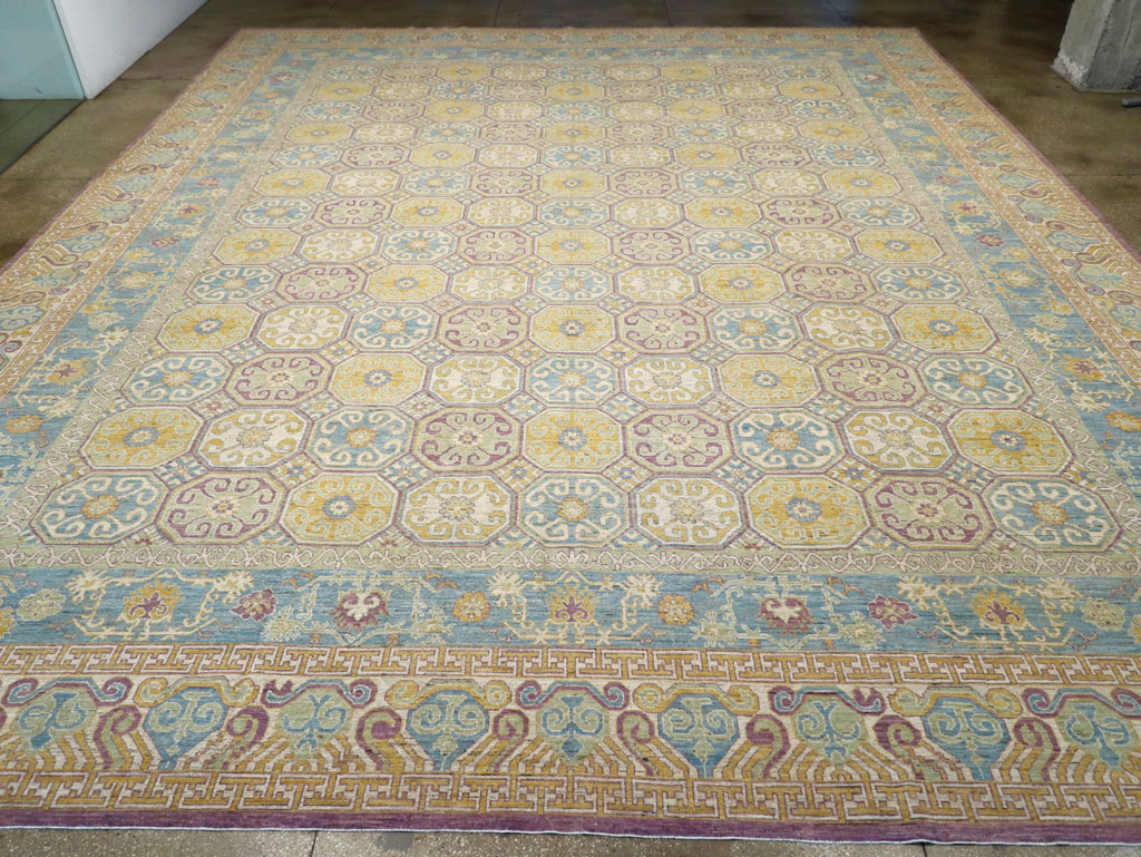Modern East Turkestan Khotan Oversize Carpet, No.31463 - Gss