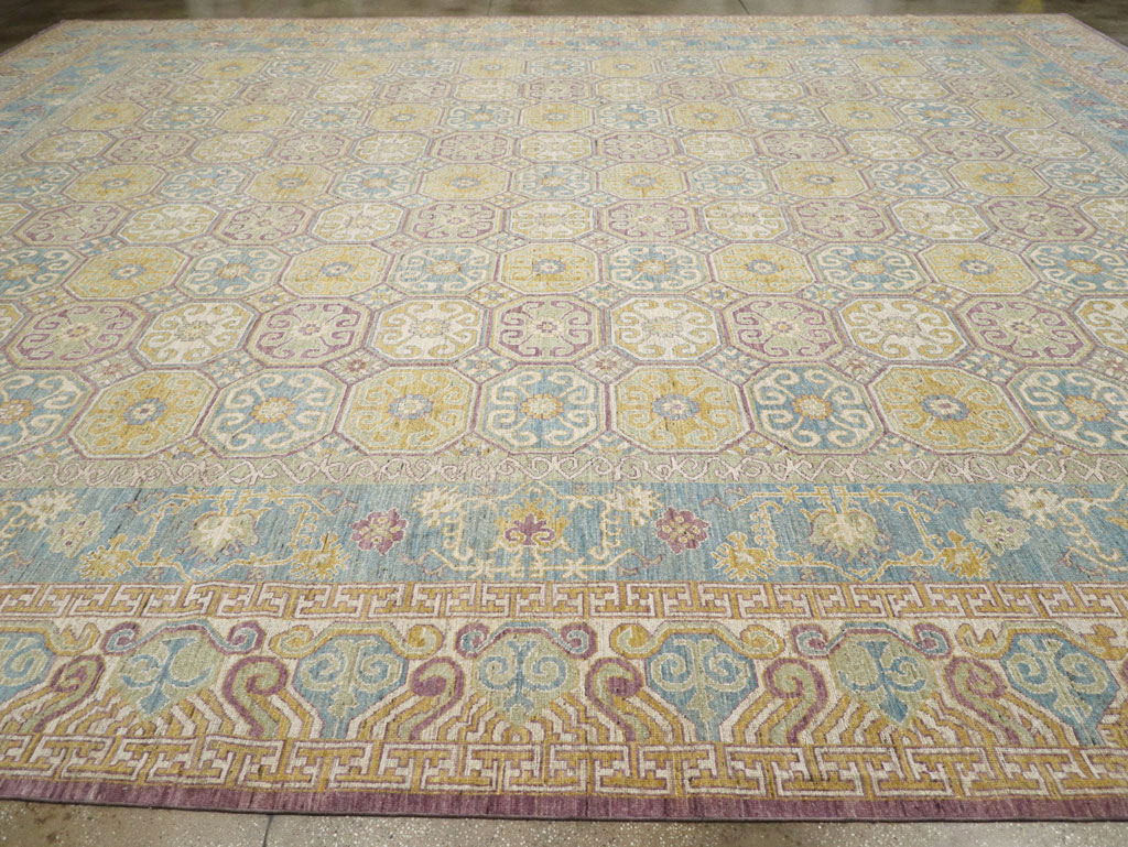 Modern East Turkestan Khotan Oversize Carpet, No.31463 - Gss