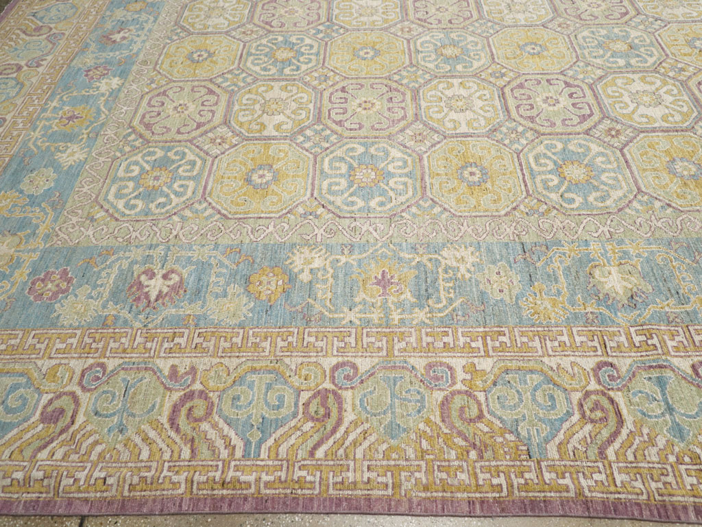 Modern East Turkestan Khotan Oversize Carpet, No.31463 - Gss