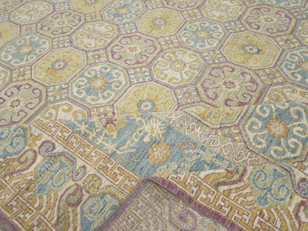 Modern East Turkestan Khotan Oversize Carpet, No.31463 - Gss