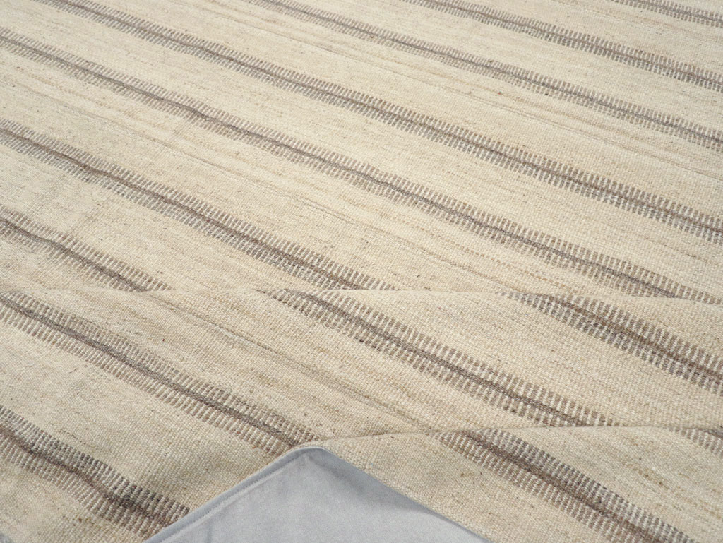 Vintage Turkish Flatweave Kilim Room Size Carpet, No.31464 - Gss